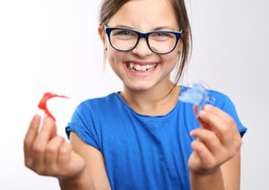 Spacing issues, bite problems and protruding teeth in young children can be corrected with braces.